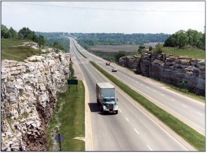 Hwy 401 at Montreal Rd circa 1965?  Notice how little traffic there is